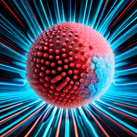 a dynamic image of a computer virus